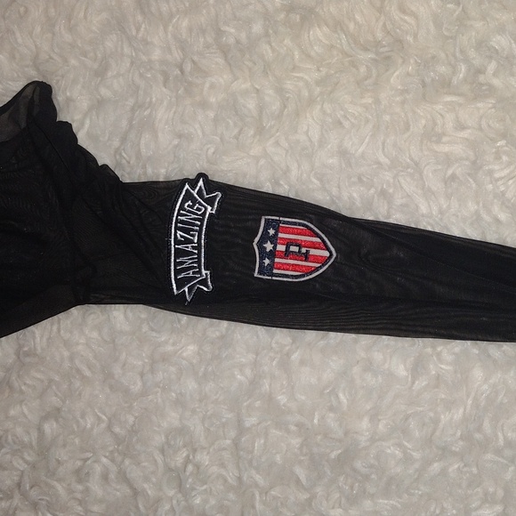 Fashion Nova Sheer Patchwork Bodysuit - Picture 2 of 5